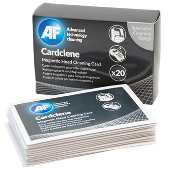 Af Cardclene Impregnated Card Reader Cleaning Cards Pack 20 CCP020 30005361.0001EA