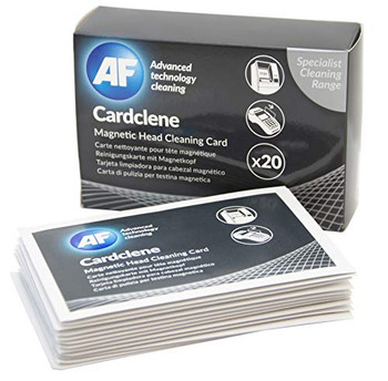 Af Cardclene Impregnated Card Reader Cleaning Cards Pack 20 CCP020 30005361.0001EA