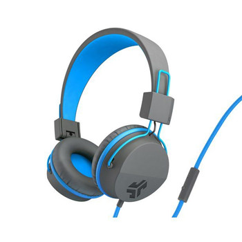Jlab Audio Jbuddies Studio Binaural Over Ear Folding Kids Headphones Blue Grey IEUHJKSTUDIORGRYBLU6