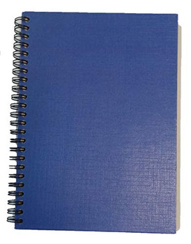 Valuex A5 Wirebound Hard Cover Notebook Ruled 160 Pages Blue 67939VC