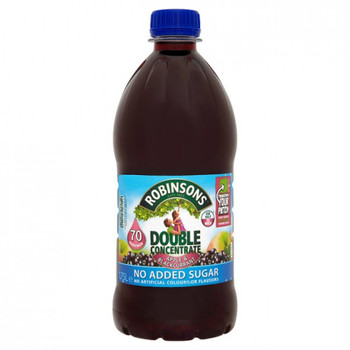 Robinsons Double Concentrate No Added Sugar Apple And Blackcurrant Squash 1.75 L 0402047