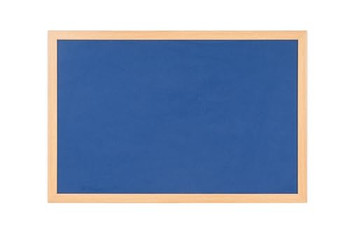 Bi-Office Earth-It Blue Felt Noticeboard Oak Wood Frame 2400X1200mm FB8643233