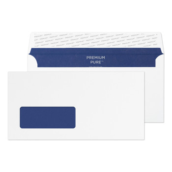 Blake Premium Pure Wallet Envelope Dl Peel And Seal Window 120Gsm Super White Wo RP81884