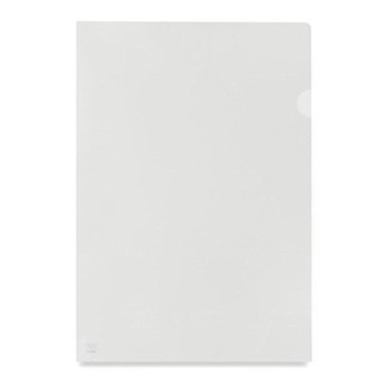 Valuex Cut Flush Folder Polypropylene A4 100 Micron Orange Peel Clear Pack 100 400198023