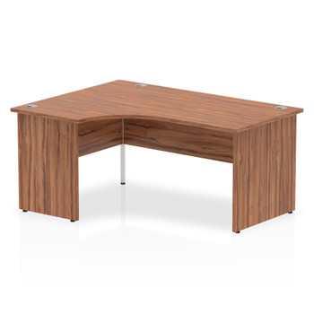 Dynamic Impulse 1600Mm Left Crescent Desk Walnut Top Panel End Leg I000431 I000431