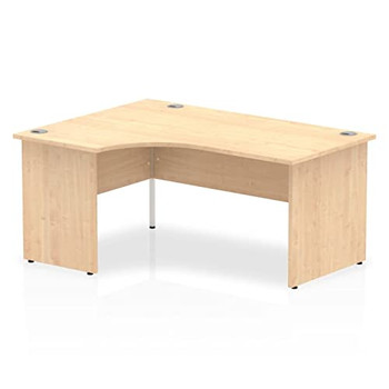 Dynamic Impulse 1600Mm Left Crescent Desk Maple Top Panel End Leg I000453 I000453