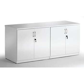 Dynamic High Gloss 1600Mm Credenza Twin Cupboard White I000908 I000908