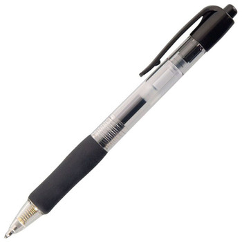 Valuex Retractable Gel Rollerball Pen 0.7Mm Line Black Pack 10 K3-01