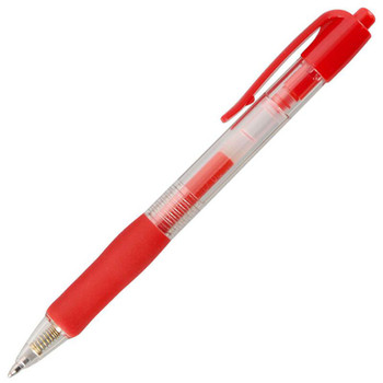 Valuex Retractable Gel Rollerball Pen 0.7Mm Line Red Pack 10 K3-02