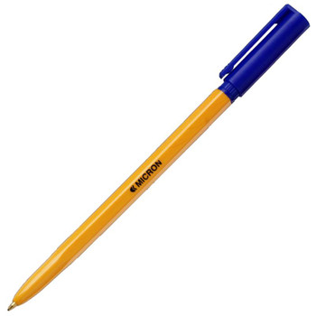 Valuex Micron Ballpoint Pen 0.7Mm Tip And 0.3Mm Line Blue Pack 50 700103