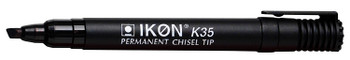Valuex Permanent Marker Chisel Tip 2-5Mm Line Black Pack 10 K35-01