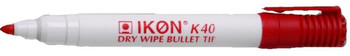 Valuex Whiteboard Marker Bullet Tip 2Mm Line Red Pack 10 K40-02