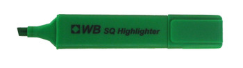 Valuex Flat Barrel Highlighter Pen Chisel Tip 1-5Mm Line Green Pack 10 844004