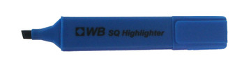 Valuex Flat Barrel Highlighter Pen Chisel Tip 1-5Mm Line Blue Pack 10 844003