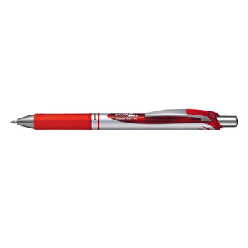 Pentel Energel Xm Retractable Gel Rollerball Pen 0.7Mm Tip 0.35Mm Line Red Pack BL77-BO