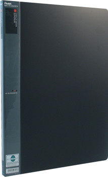 Pentel A3 Superior Display Book 20 Pocket Black DCF132A