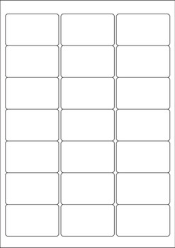Valuex Multipurpose Label 63.5X38.1Mm 21 Per A4 Sheet White 2100 Labels 15138SM