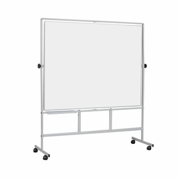Bi-Office Revolver Double Sided Magnetic Whiteboard Enamel Aluminium Frame 1500X QR3403