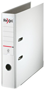 Rexel Lever Arch File Polypropylene Eco A4 75Mm White 2115717 2115717