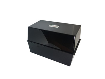 Valuex Deflecto Card Index Box 5X3 "es / 127X76mm Black CP010YTBLK