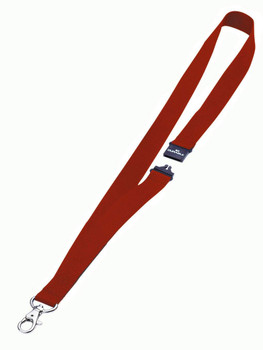 Durable Textile Lanyard With Safety Release for Name Badges 440Mm Red Pack 10 81 813703