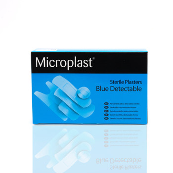 Blue Dot Plasters Blue Detectable Assorted Sizes Pack 100 86931