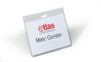 Durable Security Name Badge Without Clip 60X90mm Clear Pack 20 813519 813519