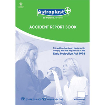Astroplast Accident Report Book A4 50 Pages 5401012