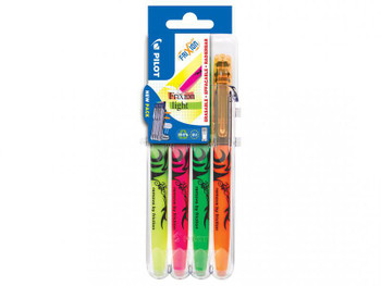 Pilot Set2go Frixion Erasable Highlighter Pen Chisel Tip 3.8Mm Line Assorted Col 3131910546818