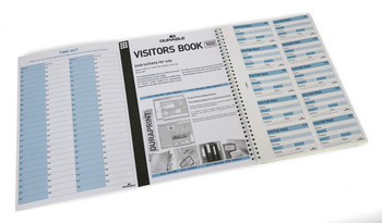 Durable Visitor Book 100 Badge Insert Refill 60X90mm Pack 100 146465 146465