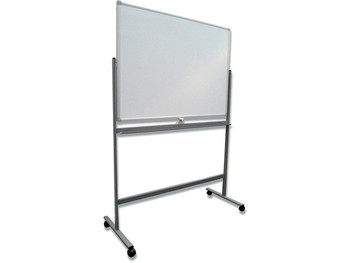 Twinco Mobile Double Sided Magnetic Floor Standing Whiteboard 150X120cm White TW TW5467