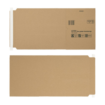 Vita Purely Packaging Green Bookwrap Peel And Seal 310X250x70mm Manilla Pack 25 BWM06