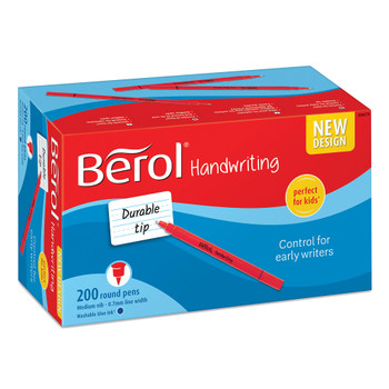 Berol Handwriting Pen 0.6Mm Line Blue Pack 200 2056779