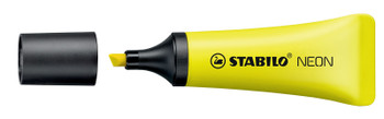 Stabilo Neon Highlighter Chisel Tip 2-5Mm Line Yellow Pack 10 72/24