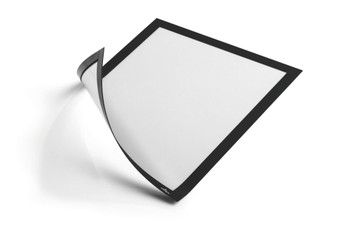 Durable Duraframe Magnetic Display Frame Self Adhesive A4 Black Pack 5 486901