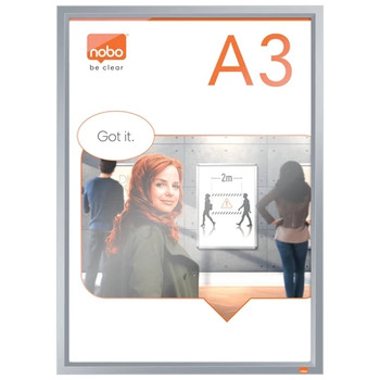 Nobo Impression Pro A3 Poster Frame with Anodised Clip Frame 1915577 1915577