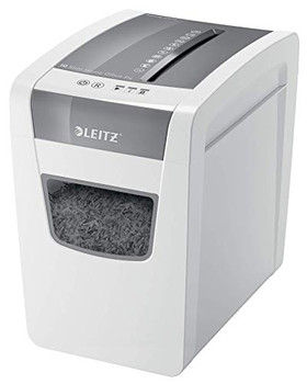 Leitz IQ Slim Home Office Cross Cut Paper Shredder P4 23L - White 80011000 80011000