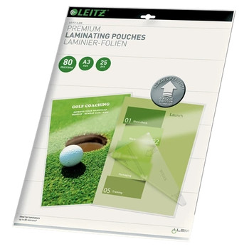 Leitz iLAM Premium Laminating Pouches with UDT A3 80 microns 74860000 74860000