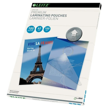 Leitz iLAM Premium Laminating Pouches with UDT A3 100 microns 74870000 74870000