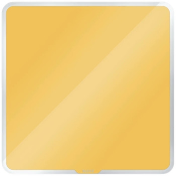 Leitz Cosy Magnetic Glass Whiteboard Warm Yellow 450x450mm 70440019 70440019