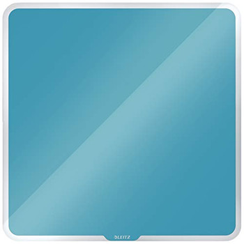 Leitz Cosy Magnetic Glass Whiteboard 450x450mm Calm Blue 70440061 70440061