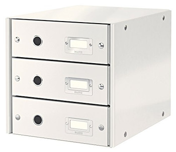 Leitz Click & Store WOW Drawer Cabinet 3 Drawers White 60480001 60480001