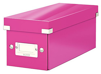 Leitz Click & Store WOW CD Storage Box Pink 60410023 60410023