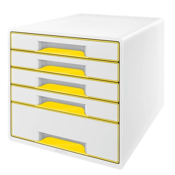 Leitz WOW CUBE Drawer Cabinet Yellow 52142016 52142016