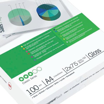GBC Document Pouch Gloss A4 75 micron 3740400 3740400