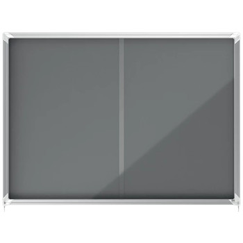 Nobo Premium Plus Felt Lockable Notice Board 18xA4 1915338 1915338