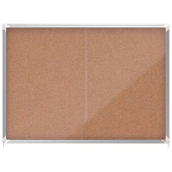 Nobo Premium Plus Cork Lockable Notice Board 18xA4 1902575 1902575