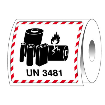 Brady T/ADM-LBM-UN3481-120X110-1000 Packaging Labels - T/ADM-LBM-UN3481-120X110-1000