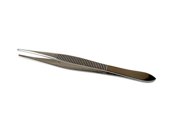Click Medical Tweezers Stainless Steel Pack Of 10 Chrome CM0468