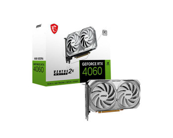 MSI RTX 4060 VENTUS 2X WHITE 8GB OC Ventus Geforce Rtx 4060 2X RTX 4060 VENTUS 2X WHITE 8GB OC
